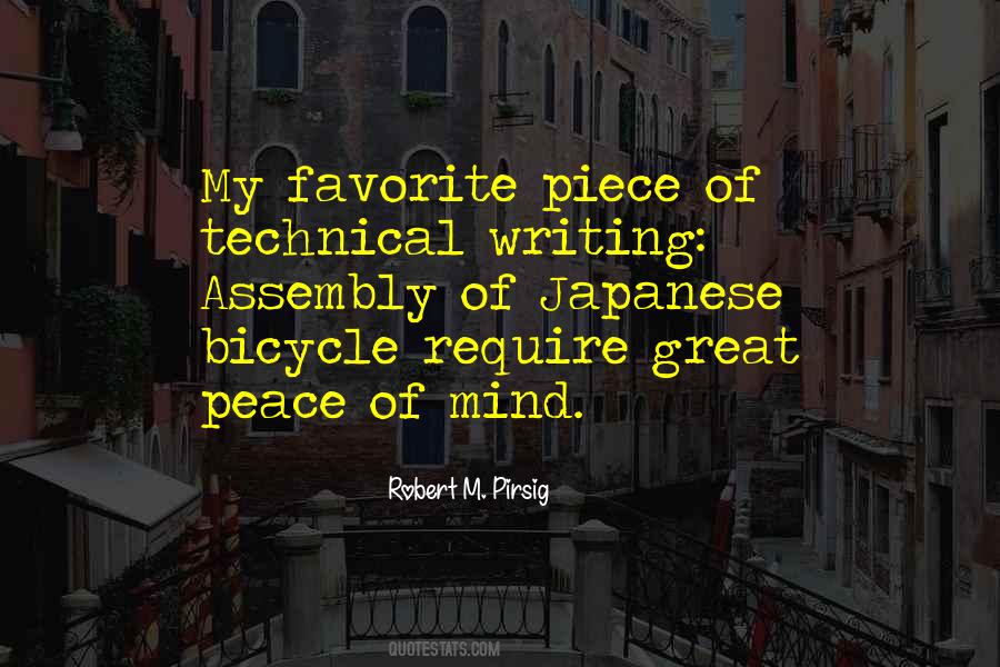 Piece Of Peace Quotes #1072164