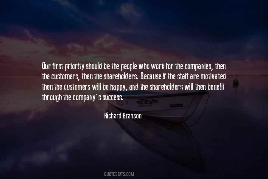 Richard Branson Happy Staff Quotes #473356