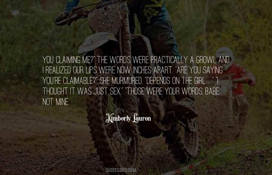 Not Your Babe Quotes #152534