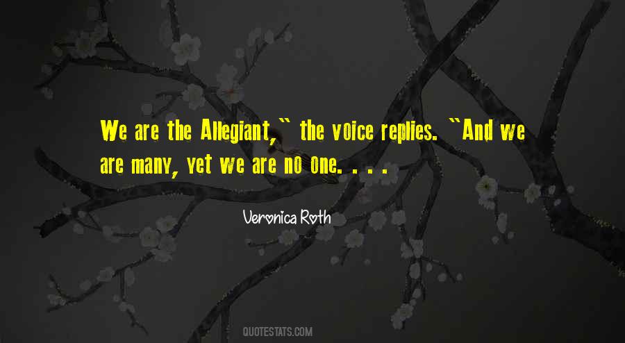 The One Voice Quotes #533900