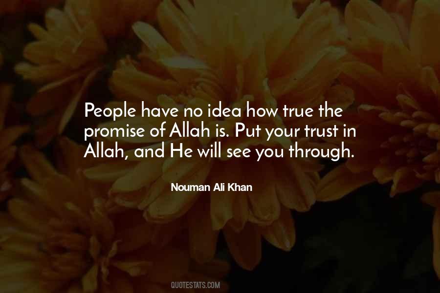 Don't Be Sad Allah Is With Us Quotes #45804