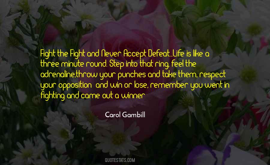Quotes About Life And Defeat #704136