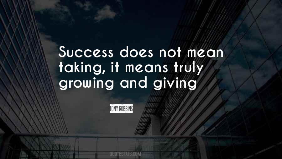What Does Success Mean Quotes #1099661