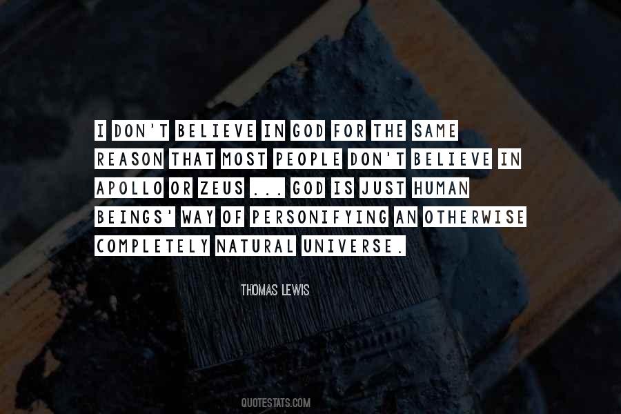 Don't Believe In God Quotes #206848