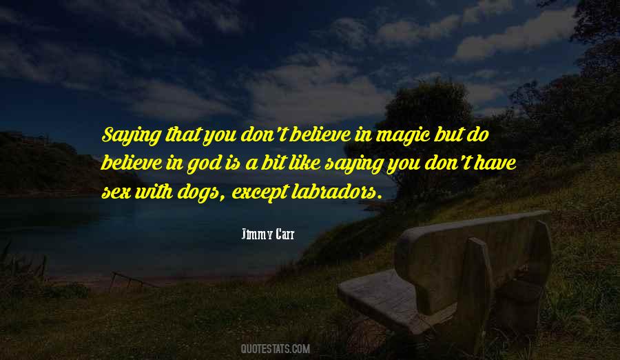 Don't Believe In Magic Quotes #802334