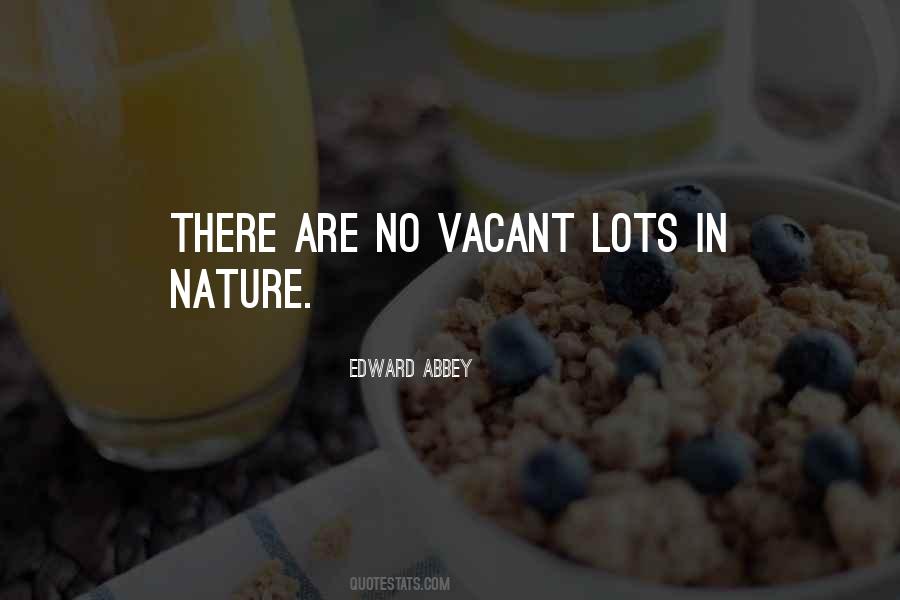 Quotes About Vacant #235010