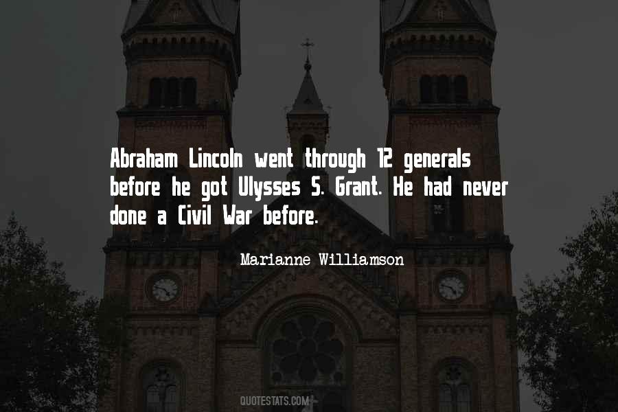 Lincoln On Grant Quotes #294682