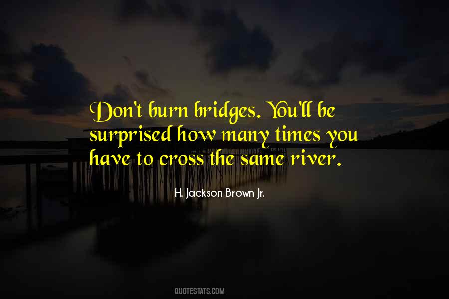 Don't Burn Bridges Quotes #1276795