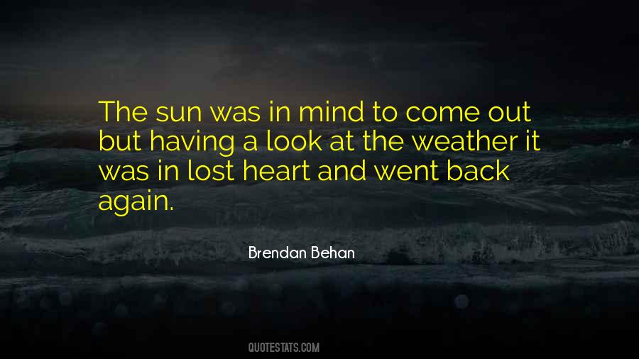Sun On Your Back Quotes #1185772