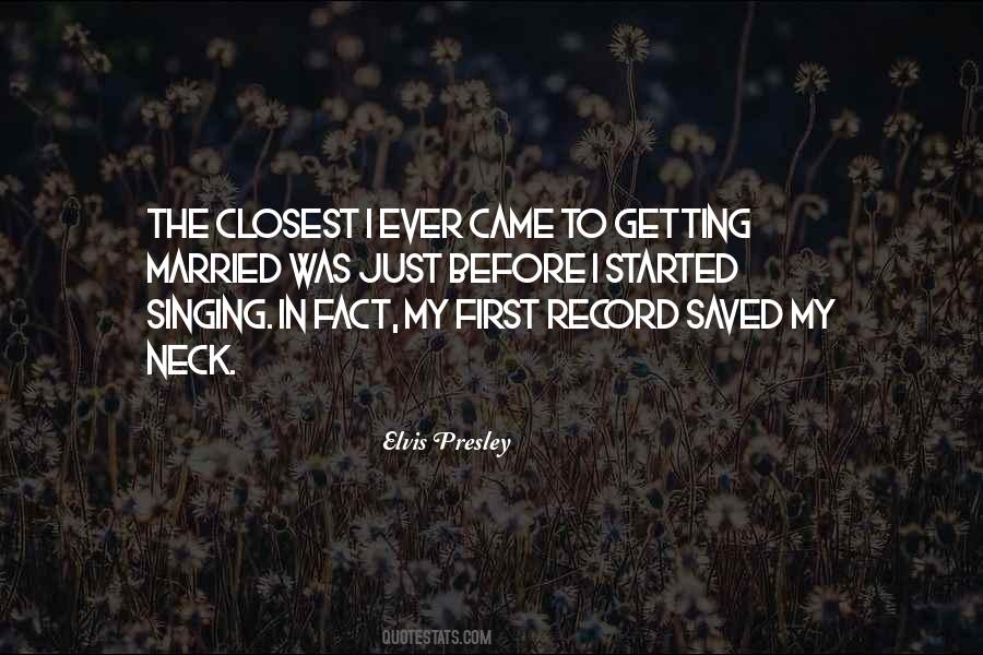 I Was Getting Married Quotes #797201
