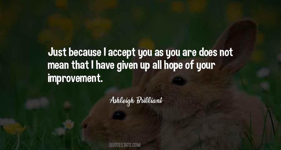 Accept You Quotes #890808