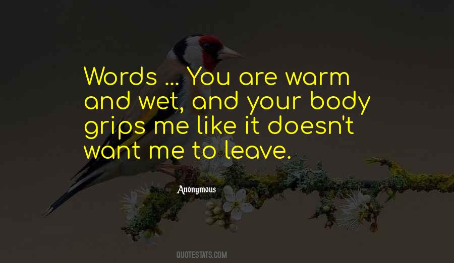 Warm Words Quotes #545978