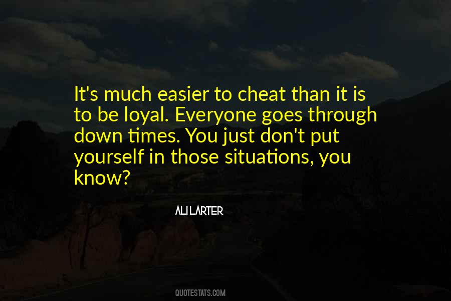 Don't Cheat Quotes #143951