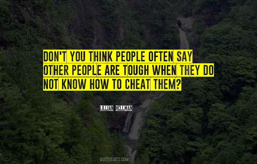 Don't Cheat Quotes #905625