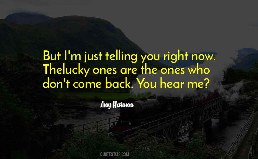 Don't Come Back Quotes #233105