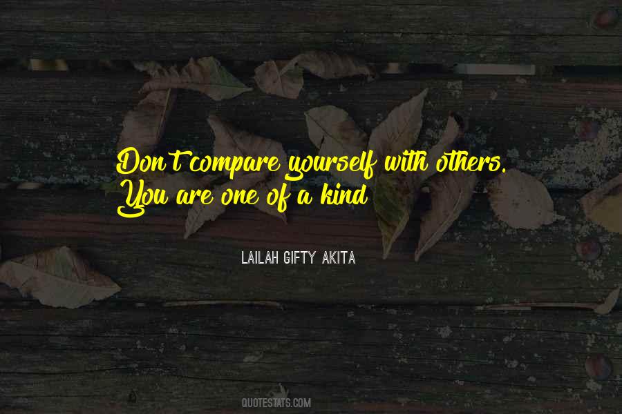 Don't Compare Us Quotes #348213