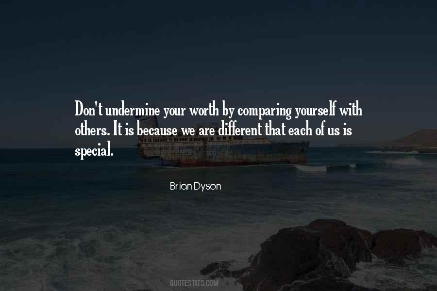 Don't Compare Yourself Quotes #1319113