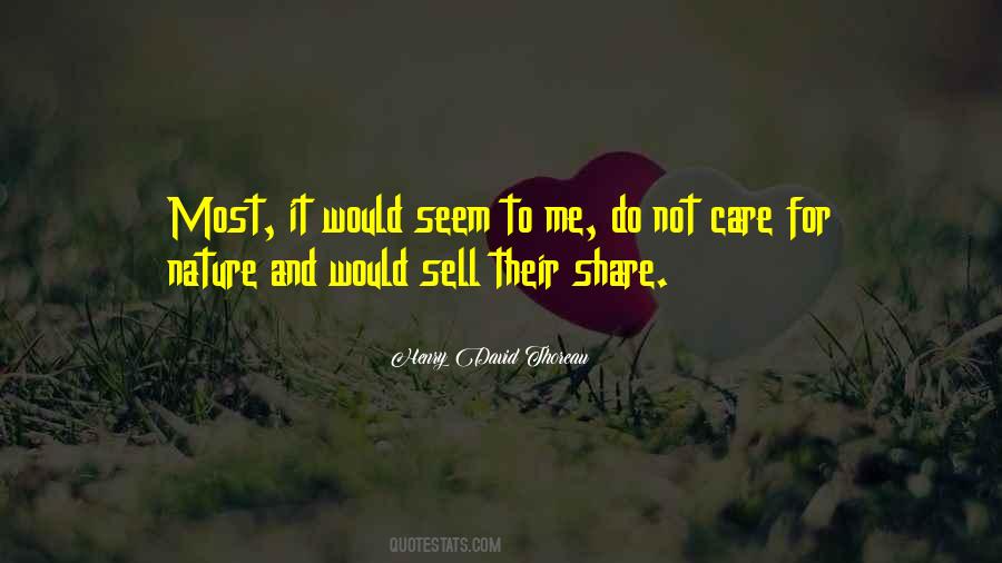 Nature Care Quotes #1129349