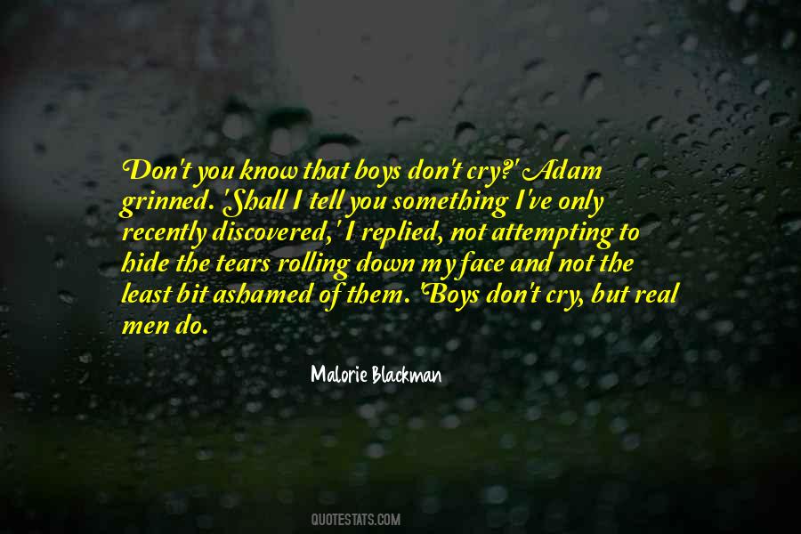 Real Men Cry Quotes #1166649