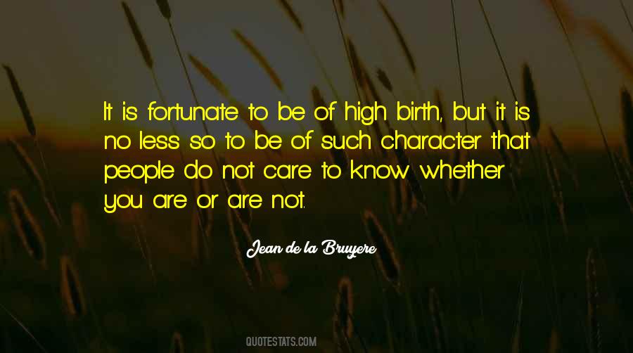 High Character Quotes #1738372