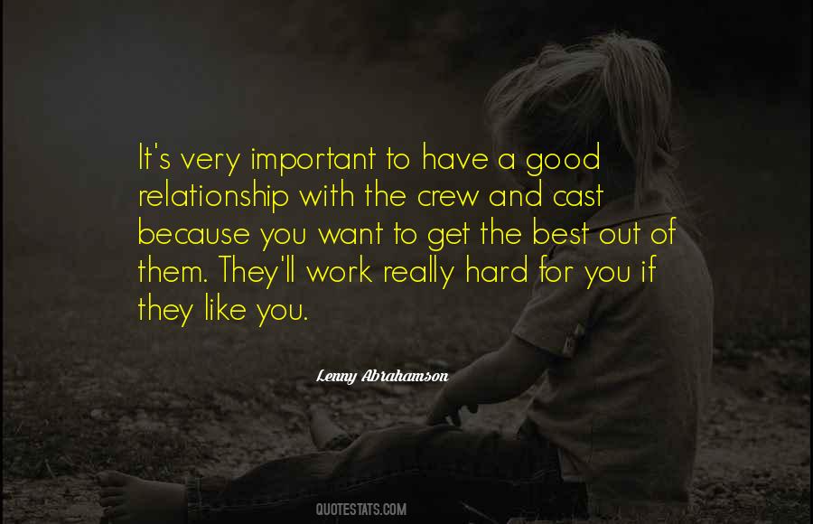 Good Work Relationship Quotes #176278