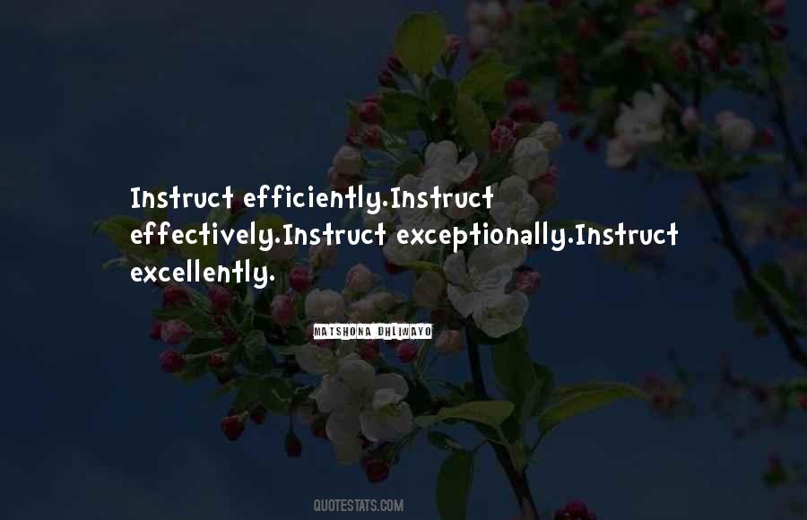 Quotes About Instruct #428197