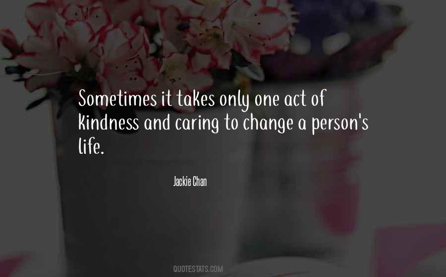 Act Of Caring Quotes #1368487