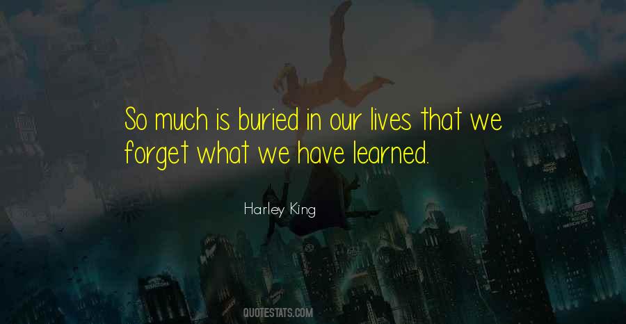 We Forget What We Have Quotes #960643