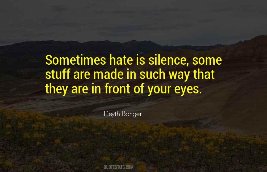 Sometimes Silence Is Quotes #1188049