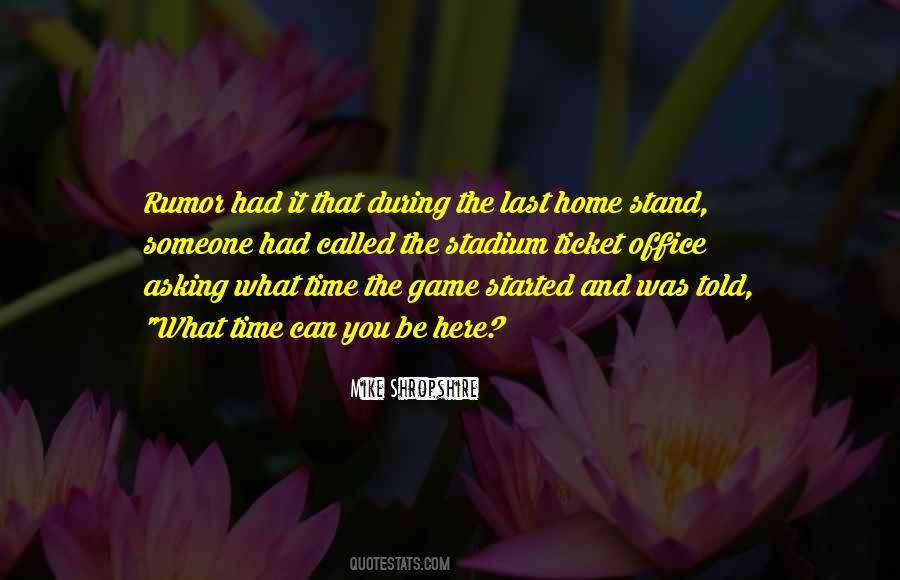 Time Please Stand Still Quotes #11609