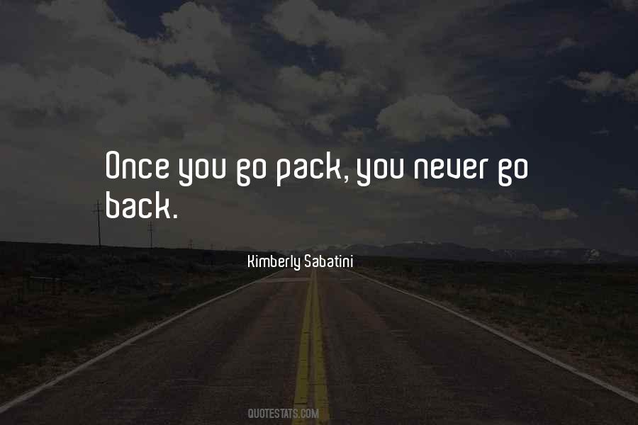 You Never Go Back Quotes #378833