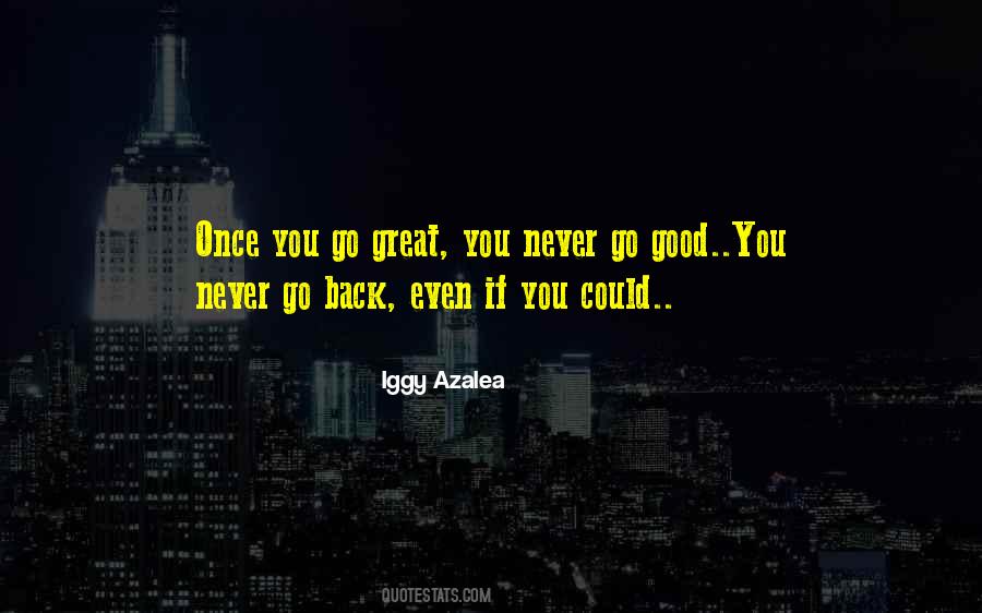 You Never Go Back Quotes #500872