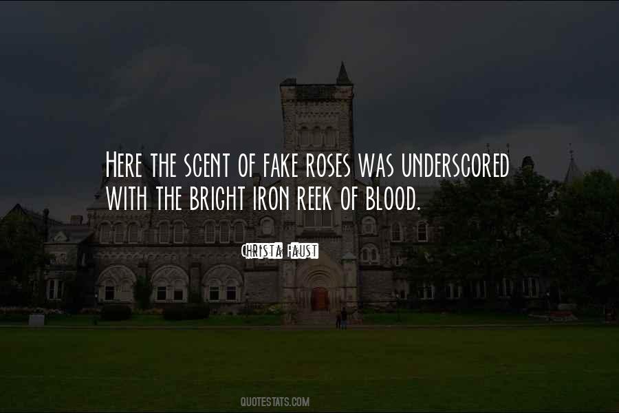 Fake Blood Quotes #1622561
