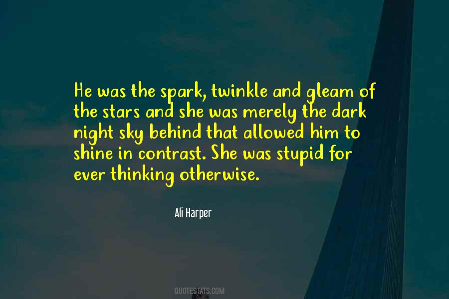 Stars Dark Night Quotes #1481872