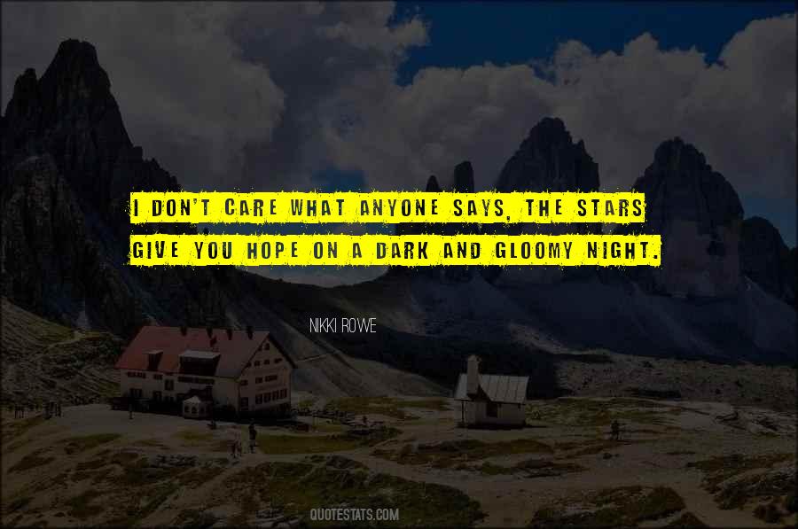 Stars Dark Night Quotes #638762