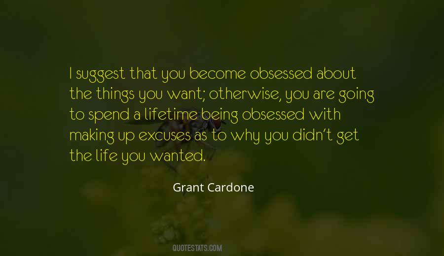 Not Being Obsessed Quotes #379919