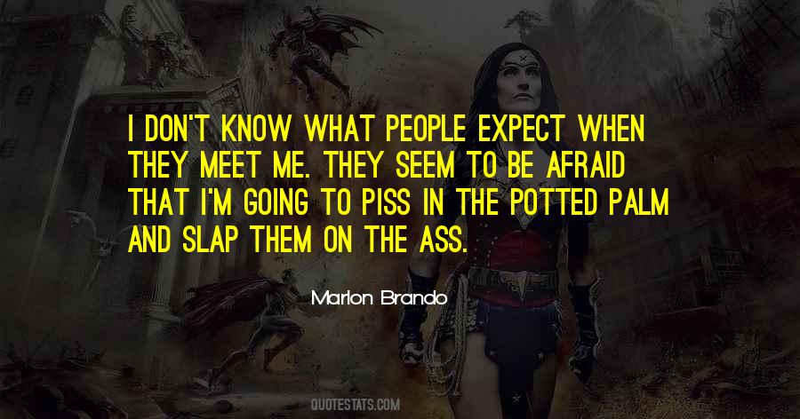 Don't Expect Me Quotes #507535