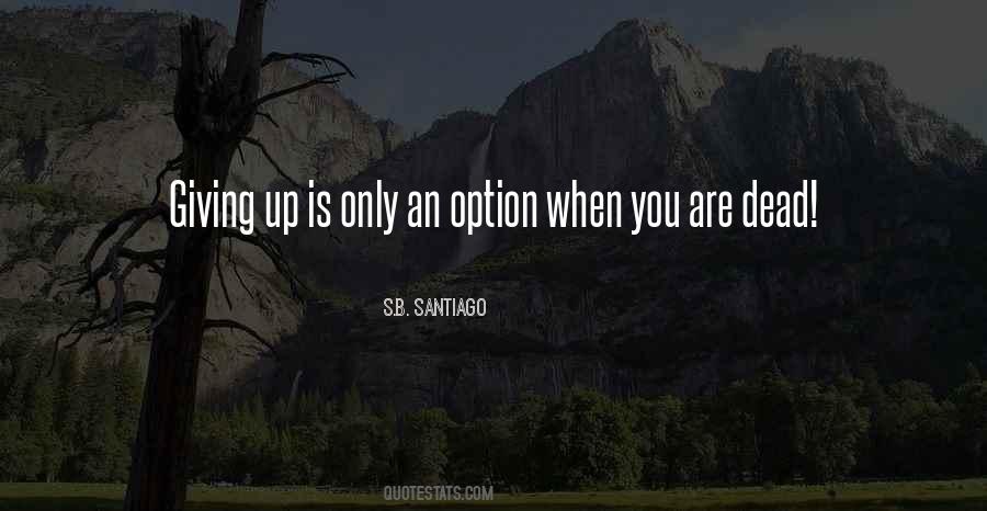 Sometimes Giving Up Is The Best Option Quotes #499515