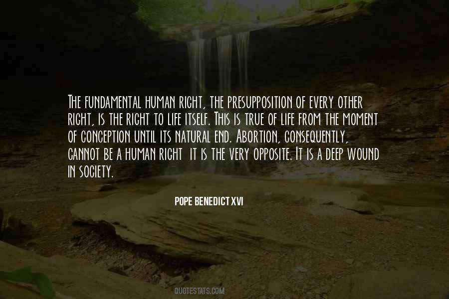 Fundamental Human Right Quotes #1275704