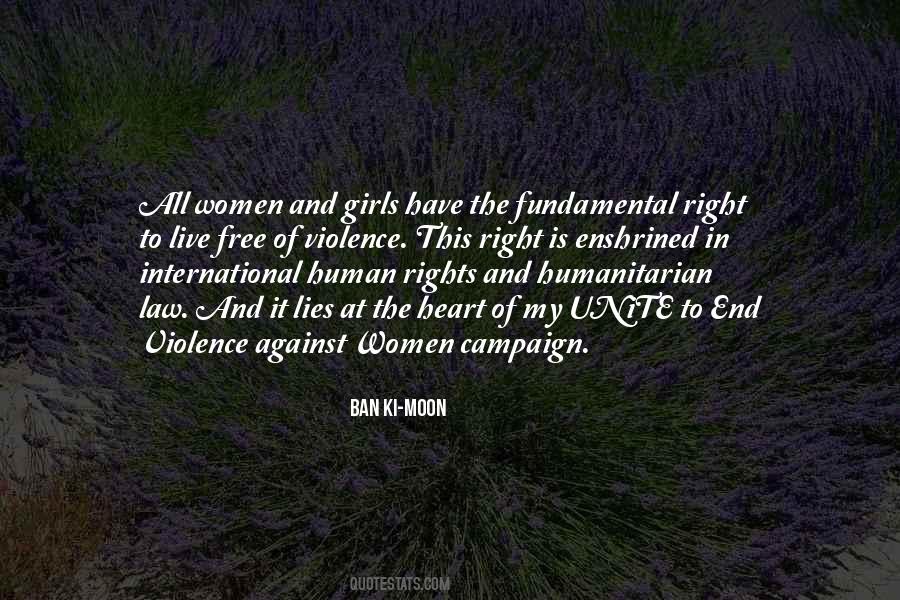 Fundamental Human Right Quotes #162832