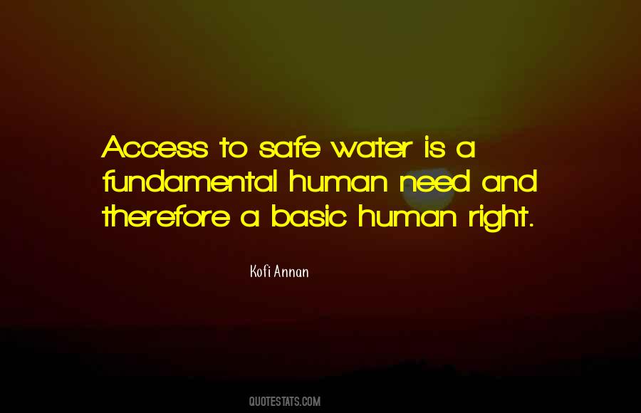 Fundamental Human Right Quotes #1667619
