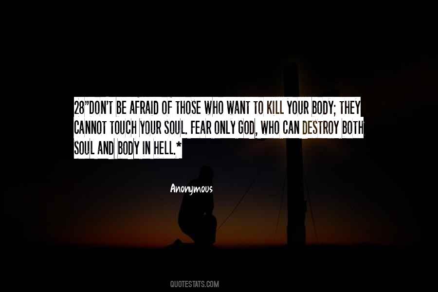 Don't Fear God Quotes #1795082