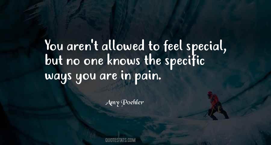 Don't Feel Special Quotes #240859