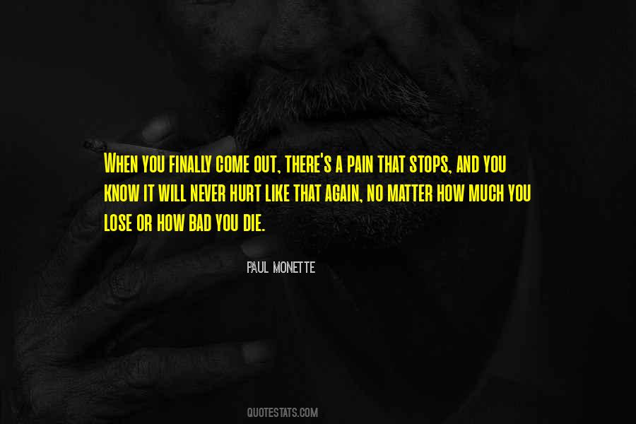 You Will Never Know How Much You Hurt Me Quotes #955091