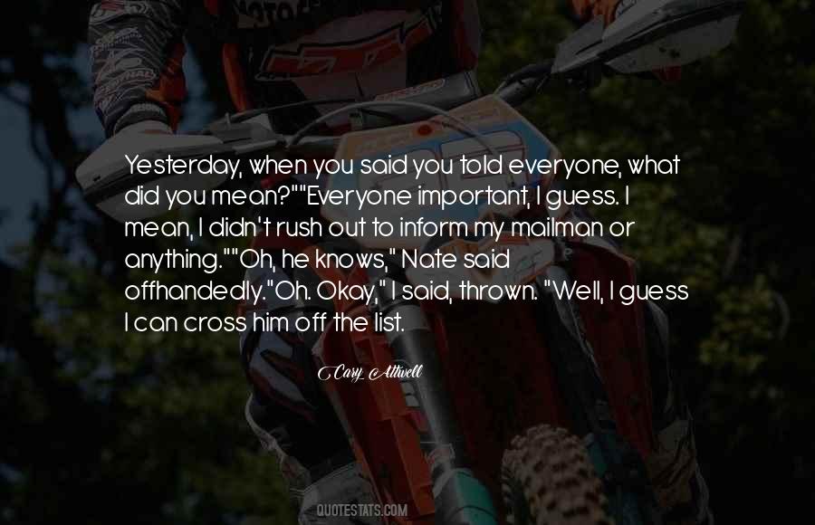 List Out Quotes #1540849