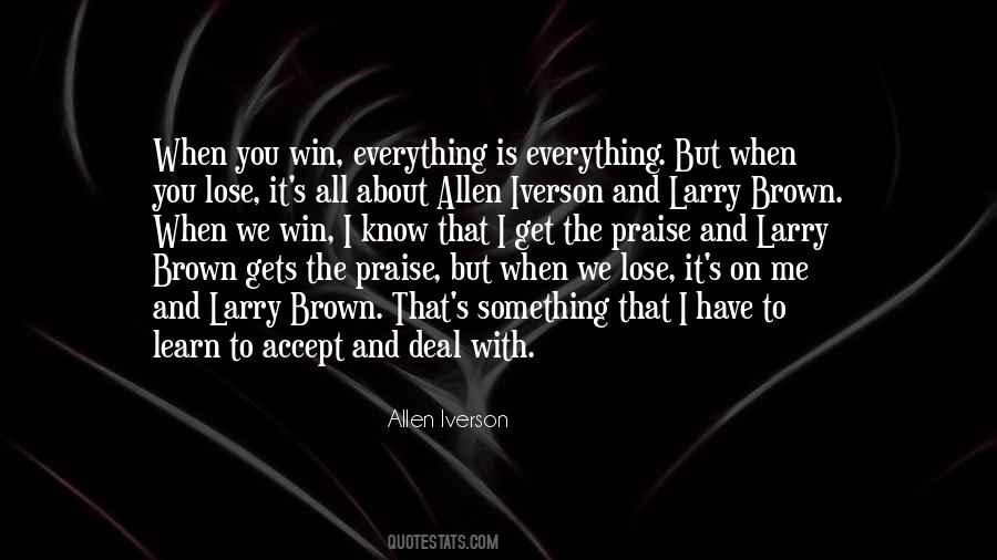 When You Lose Something Quotes #812100