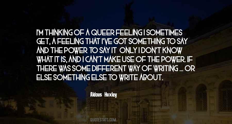 Thinking Something Different Quotes #881034