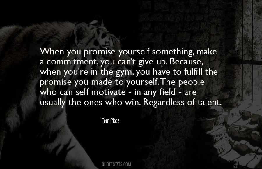 Make A Promise To Yourself Quotes #109357