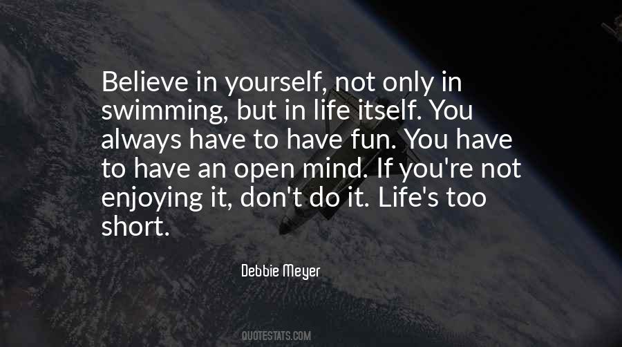 Swimming Is Fun Quotes #684277