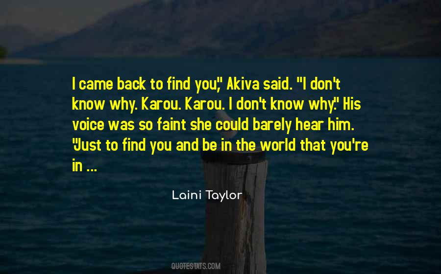I Barely Know You Quotes #1435015